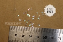 Fan-shaped stud Flower Chinese traditional pattern lacquer art lacquer inlaid with decorative material black lacquer lacquer