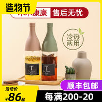 Japan HARIO cold brew pot Sealed fruit teapot Cold brew pot Wine bottle heat-resistant glass filter Coffee cold water cup