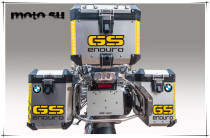 New red blue and yellow GS enduro 3M reflective sticker on the back of the original box