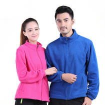 Thickened warm fleece jackets autumn and winter mens and womens outdoor clothing polar fleece jacket cardigan foreign trade