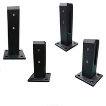 Beach column clamp glass base stair handrail foot solid wood pvc handrail fence chassis column