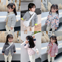 Girls down liner Baby childrens clothing light down jacket Baby winter warm jacket Cotton clothing male 1-2-4 years old 5
