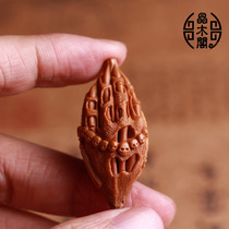 Olive core Hu carving between a thought Buddha hand single seed 1 9 large single magic handmade men and women play pendant back cloud