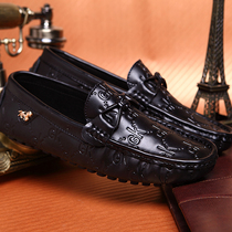 British mens shoes autumn leather ck Bean shoes mens breathable tide light casual leather shoes drivers shoes head leather shoes tide
