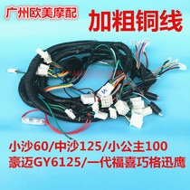 Bold motorcycle scooter Xiaosha 60 Zhongsha Little Princess Haomai GY6125 vehicle cable vehicle line assembly