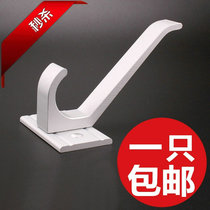 Space Aluminum Alloy Thickened Clothing Hook Hung Clothes Hook and Ming Bathroom Toilet Kitchen Door Rear Wall-mounted Cloakhood Hook