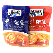 Quxian Island fishing juice abalone flavor spicy ready-to-eat individually packaged abalone apricot Pauo mushroom chicken snack