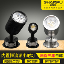 LED small spot light Surface mounted showcase ceiling counter spot light clothing background wall photo painting front desk light 1W3W 5w