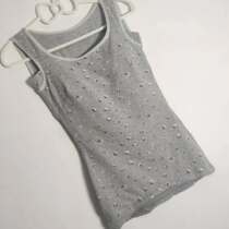 Foreign trade Original single tail stock Bull Stock Export Japan No Steel Ring Free Wearing Bra Vest Beat Undershirt Microplastic Body Full Cotton