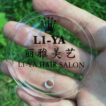 Beauty salon nail hairdresser shop with acrylic glass cup lid custom advertising shop name LOGO can put straw