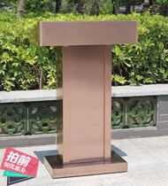 Outdoor property reception reception desk welcome desk property restaurant stainless steel podium hotel speech station advisory desk