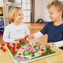Happy Farma Childrens early education enlightenment puzzle Wooden board game animal toy