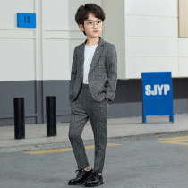 Boy suit casual 2021 autumn small childrens suit jacket baby handsome two-piece flower girl dress