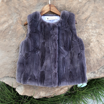 2021 autumn and winter fashion Childrens vest for boys and girls baby imitation fur lamb plush waistcoat