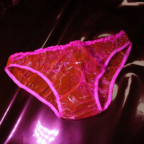 Plastic Lovers 2020 explosion style PVC transparent panties Plastic briefs ABDL phosphor small nene