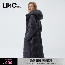 (Star same model) LINC golden badminton down jacket 2021 thick long down jacket womens Y21804489Y