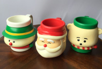 Defective cartoon ornaments Cup bear snowman Santa Claus creative Cup plastic mouth Cup decoration decoration