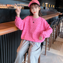 Girls foreign weather clothing spring autumn 2022 new childrens spring clothing CUHK Girl girl long sleeve T-shirt blouses undershirt