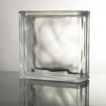 Square closed edge brick shoulder brick hollow glass brick transparent toilet partition wall Living room Creative mall outdoor