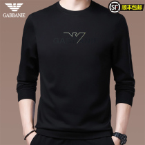  Qi Armania high-end sweater mens autumn casual long-sleeved t-shirt Korean version of the trend loose bottoming shirt