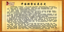 720 home poster board printed sticker material 62 Chinese food history