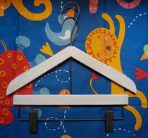 Export mens and womens vintage white non-slip personality solid wood hanger Bronze long hook pants rack clothing store clothing support