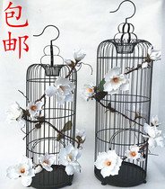 European decorative iron birdcage black floor ornaments Birdcage large size Birdcage Special