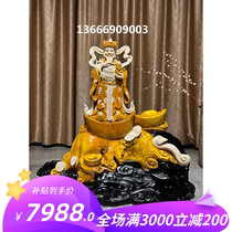 Sunken Fragrant Wood Sculpture Landscape Cliff Beryin Guanyin Guan Male Life Star Marigold Buddha Chaise God Little Leaf Purple Sandalwood Gold Silk Nanroot Carving