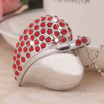 Jewelry Couple Gift Heart-shaped U Disk 8G Personalized Custom LOGO Carving Company Promotes Birthday Gift