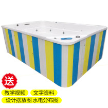 Baby children swimming pool commercial mother and baby shop bathtub acrylic thermostatic surfing bubble large swimming pool equipment