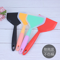 High temperature silicone frying shovel Non-stick pan special shovel Jade frying pan shovel Flat bottom shovel Pancake thick egg pizza shovel