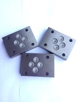 Factory direct solenoid valve for oil circuit block non-standard valve block to do processing 6 diameter cover 10 diameter cover plate