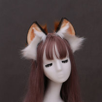 Handmade plush fox hair band cat ear headband cute hair ornament cat ear hair band head ornament animal ear hair band