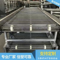 Stainless steel mesh belt conveyor automatic roller conveyor line stainless steel conveyor belt cleaning machine mesh chain conveyor line
