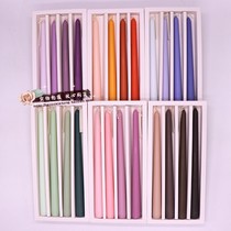 High 25cm candle European wedding long candle Western food banquet long candle romantic wedding Candlestick decorative candle