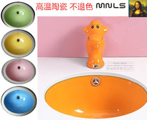 mnls ceramic color white lower basin stone basin embedded washbasin Round Square Oval