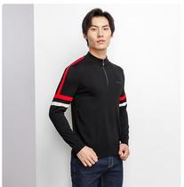 Kanudi Road Panda Series counter New 6202022 Mens Stand Collar Zipper Pure Cardigan