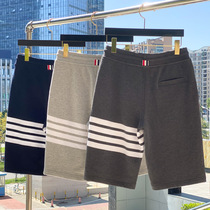 Tide brand TB THOM cotton shorts casual sweatpants for men and women popular summer fashion straight pants