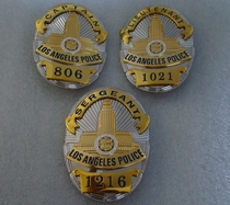 Metal Badge USA Los Angeles Badge waist hanging badge Chest Badge Pure Copper