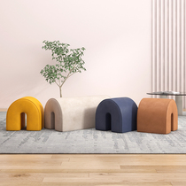 Light Extravagant Living-room Stool Couch Stool strip stool Leather Stool pedal Stool Test Bench Home Doorway Change of shoes stool