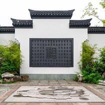 Great Hundreds Foto Antique Resin Wall Decoration Fu Characters Welcome Door Shadow Wall Wall Rural Small Courtyard Wall New Chinese Pendant