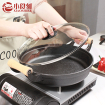 Thickened cast iron pan deep frying pan deep frying stew multi-purpose pan coated non-stick water frying pan frying pan frying pan