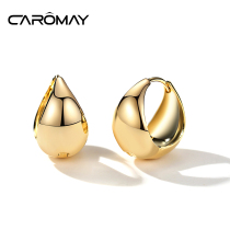 Caromay Small Crowddesign Earrings Advanced Sensation Golden Retro Ear Pendant Earrings 2023 New Temperament Earnds