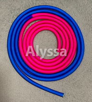 Alyssa Artistic Gymnastics Rope-Nylon Rope 3 m-SN06-Lake Blue-Peach Red Limited