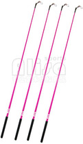 Alyssa rhythmic gymnastics color ribbon stick (powder Rod Black handle) 60cm