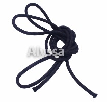 Alyssa professional art gymnastics rope Advanced Hemp monochrome-Black