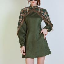One two cheongsam improved version 2020 new young retro girl fashion dress Mulan