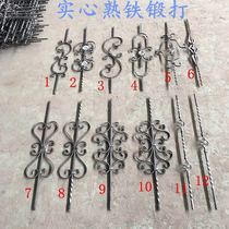 Wrought iron accessories Wrought iron stairs flower column flower iron forged flower accessories wrought iron flower curved flower Solid wrought iron flower collection