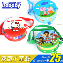 Le Boer baby wooden hand drum Double-sided drum Childrens percussion Snare drum Clap drum Early education toy