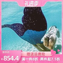 Australian Mahina Mermaid Flippers Training Single Webbed Swimming Fish Tail Aquarium Diving Children Rubber Soft